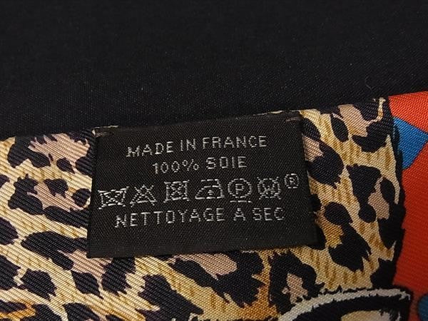 HERMES エルメス リボンスカーフ ツイリー マルチカラー シルク100％ レディース Jungle Love Love ジャングルラブラブ 新品未使用展示品