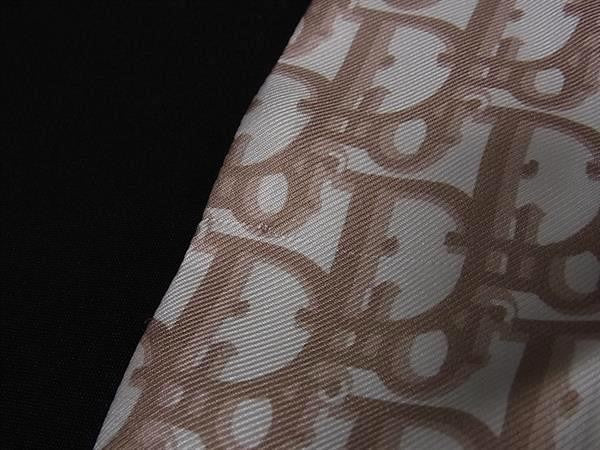 ChristianDior クリスチャンディオール リボンスカーフ トロッター ミッツァ ベージュ系 レディース 美品
