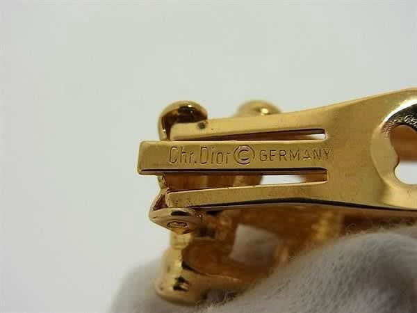 ChristianDior クリスチャンディオール イヤリング ゴールド メタル レディース 美品