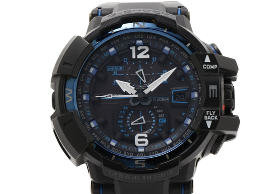 CASIO カシオ 時計 GSHOCK MASTER OF G AIR GRAVITYMASTER GWA1100FC1AJF ブラック 樹脂 メンズ アナログ 美品