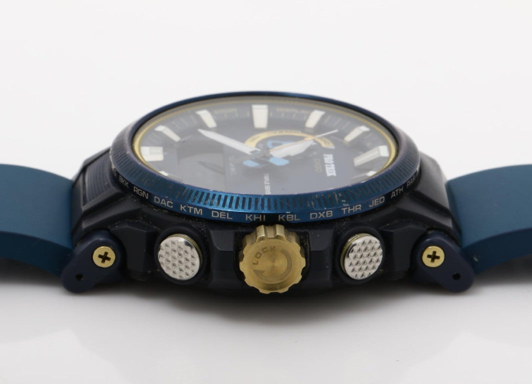 CASIO カシオ 時計 プロトレック Climber Line PRW61SS2JR ネイビー 樹脂／ステンレススチール／樹脂（バイオマスプラスチック） メンズ アナデジ カシオウォッチ５０周年記念モデル