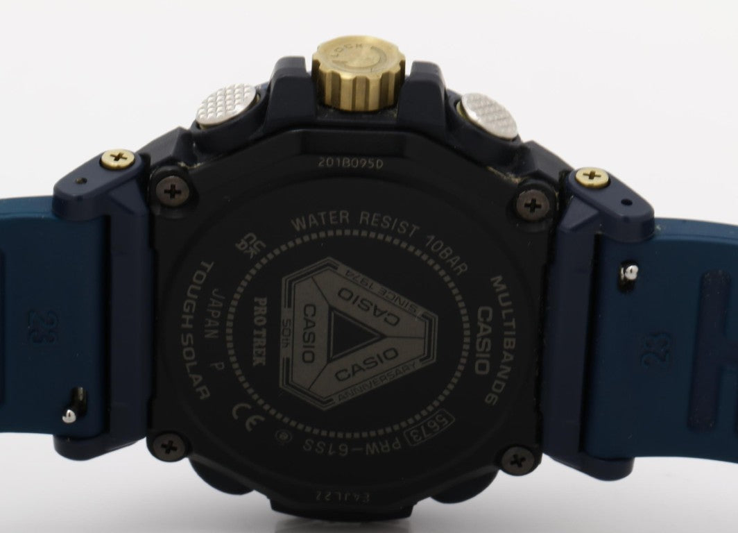 CASIO カシオ 時計 プロトレック Climber Line PRW61SS2JR ネイビー 樹脂／ステンレススチール／樹脂（バイオマスプラスチック） メンズ アナデジ カシオウォッチ５０周年記念モデル