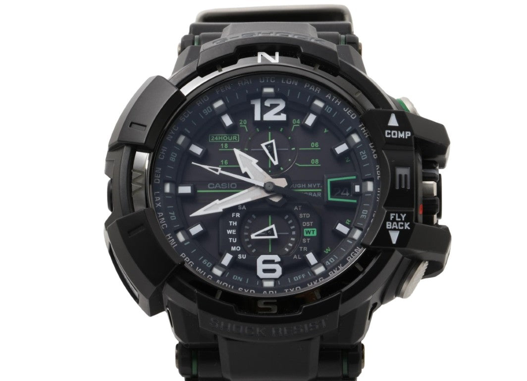 CASIO カシオ 時計 GSHOCK MASTER OF G AIR GRAVITYMASTER GWA11001A3JF ブラック 樹脂 メンズ アナログ 超美品