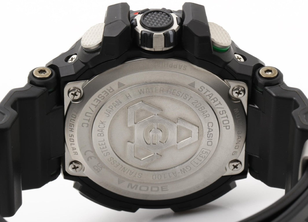CASIO カシオ 時計 GSHOCK MASTER OF G AIR GRAVITYMASTER GWA11001A3JF ブラック 樹脂 メンズ アナログ 超美品