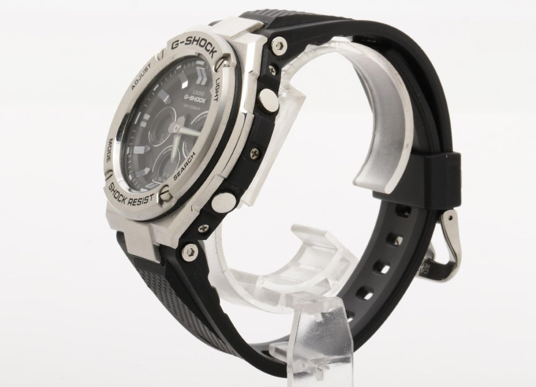 CASIO カシオ 時計 GSHOCK GSTEEL Gスチール GSTS3101A ブラック シルバー 樹脂／ステンレススチール メンズ アナデジ 超美品
