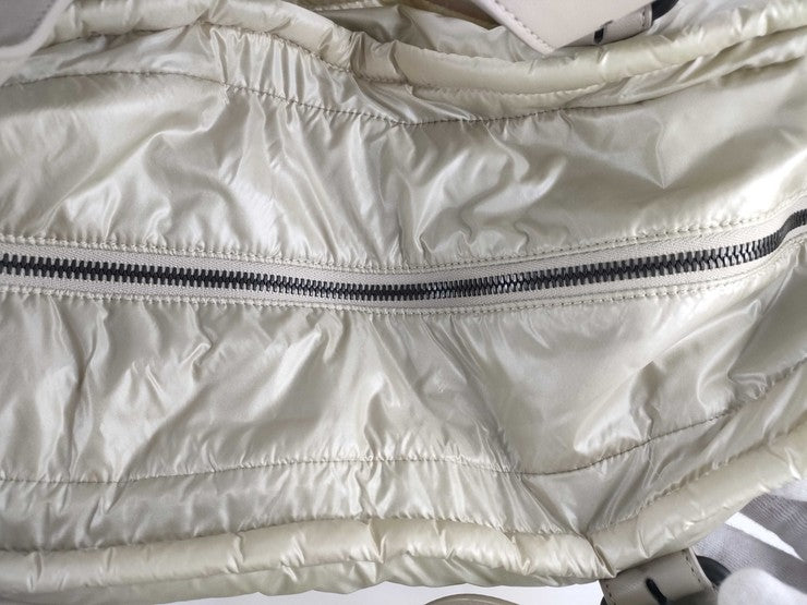 BOTTEGA VENETA ボッテガヴェネタ トートバッグ スピンネーカー イエロー系 ベージュ系 ナイロン レザー レディース イントレチャート ショルダーバッグ