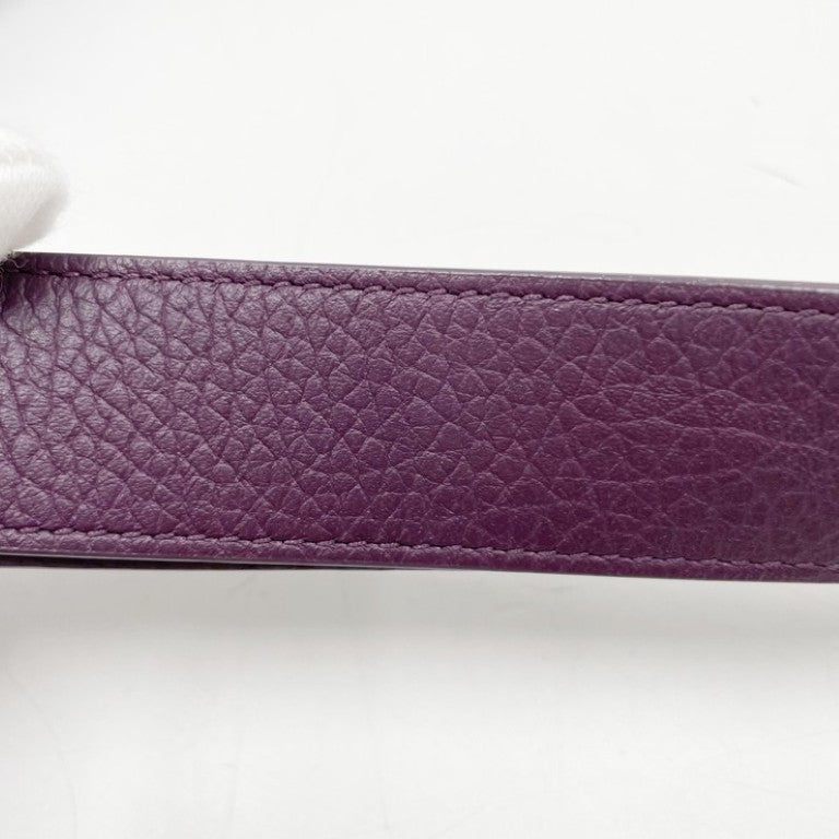 BURBERRY バーバリー ショルダーバッグ ロッキングホース バッグ 8093062 パープル系 キャンバス レディース ゴールド金具 超美品
