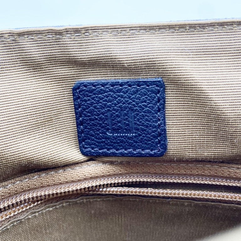 dunhill ダンヒル ショルダーバッグ ディーエイト OW6410A ブラック系 PVC×レザー メンズ 美品