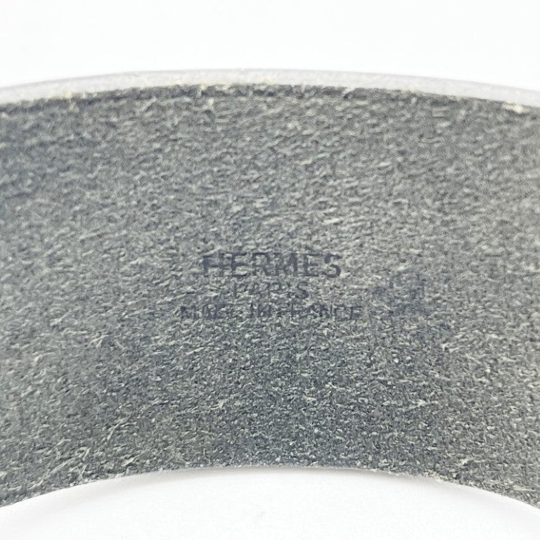 HERMES エルメス ブレスレット プールトゥール ブラック系 レザー レディース 美品