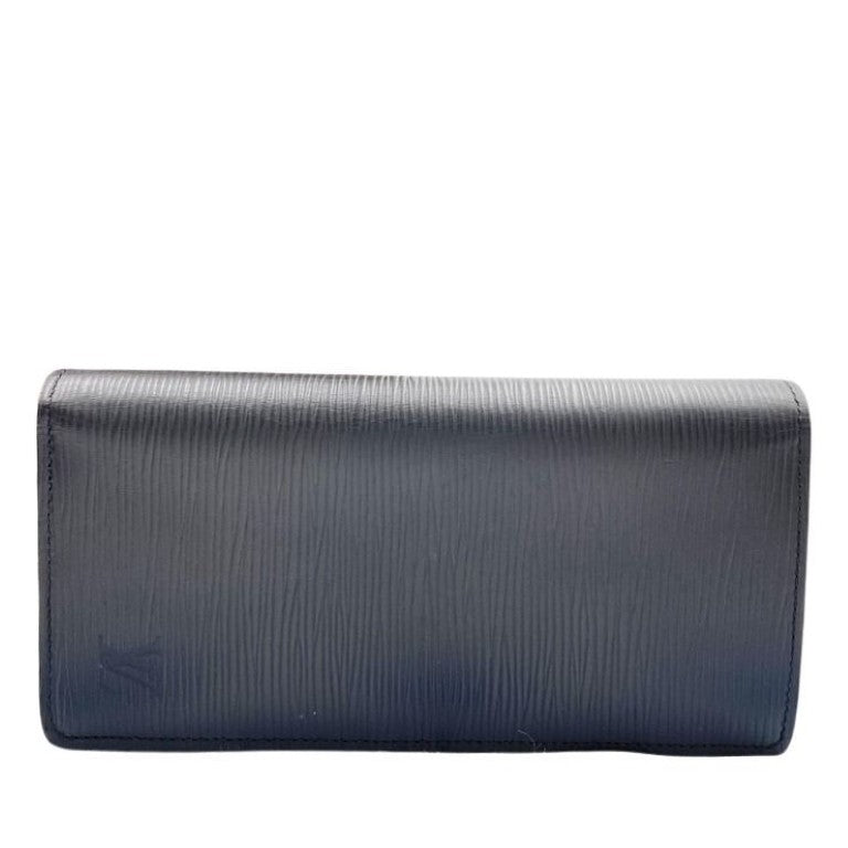 LOUIS VUITTON ルイヴィトン 長財布 ポルトフォイユ ブラザ M60622 ノワール(ブラック)系 エピ メンズ 二つ折り 美品