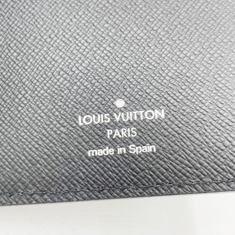 LOUIS VUITTON ルイヴィトン 長財布 ポルトフォイユ ブラザ M60622 ノワール(ブラック)系 エピ メンズ 二つ折り 美品