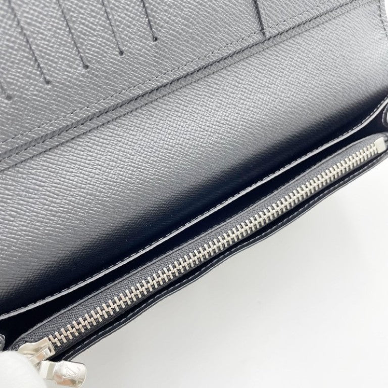 LOUIS VUITTON ルイヴィトン 長財布 ポルトフォイユ ブラザ M60622 ノワール(ブラック)系 エピ メンズ 二つ折り 美品