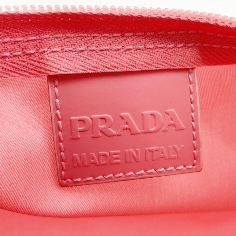 PRADA プラダ ポーチ MV12 ピンク系 テスートナイロン レディース 美品