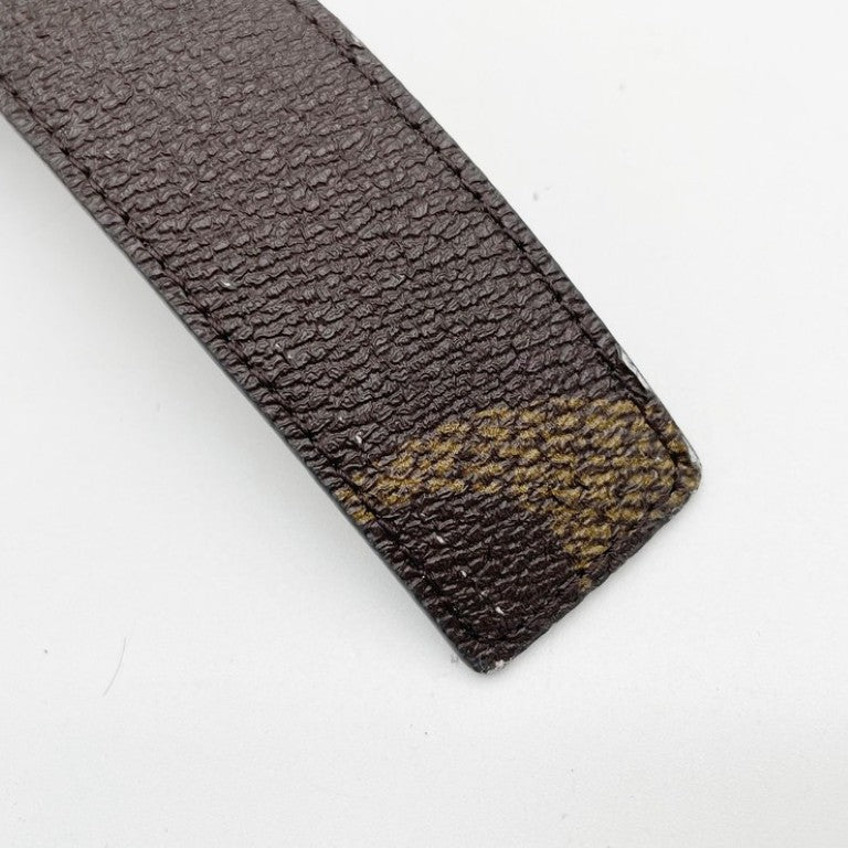 LOUIS VUITTON ルイヴィトン ベルト LV アイコニック リバーシブル ベルト M0149 ブラウン系 モノグラムリバース ユニセックス LVイニシャル ゴールド金具 美品