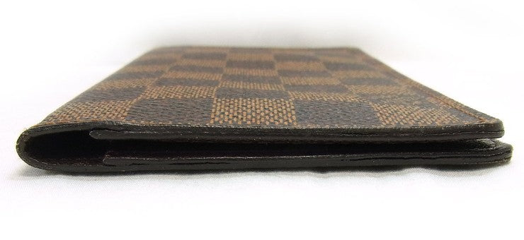 LOUIS VUITTON ルイヴィトン 手帳カバー ダミエ アジェンダ ポッシュ R20703 エベヌ系 PVC レザー ユニセックス 美品