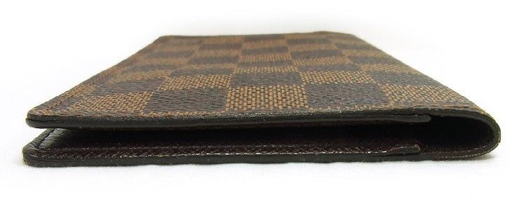 LOUIS VUITTON ルイヴィトン 手帳カバー ダミエ アジェンダ ポッシュ R20703 エベヌ系 PVC レザー ユニセックス 美品