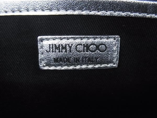 JIMMY CHOO ジミーチュウ ショルダーバッグ Diondra ディオンドラ カメラバッグ シルバー系 レザー レディース クロスボディバッグ 美品