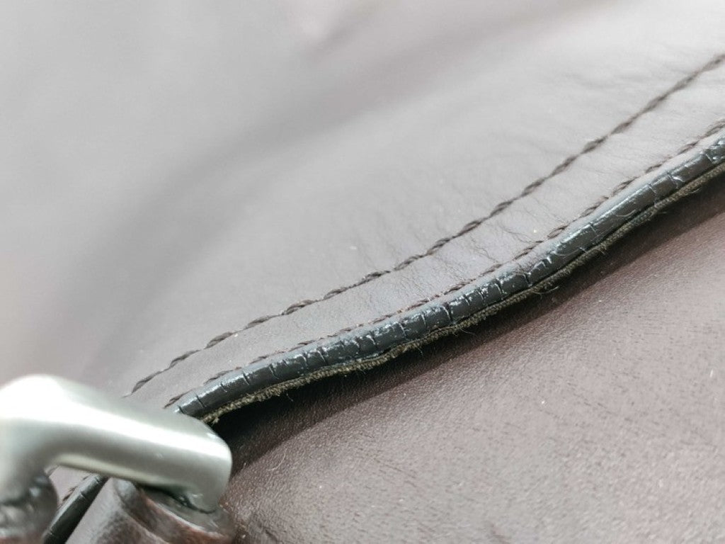 COACH コーチ ビジネスバッグ レガシー ジップ コミューター F70670 ダークブラウン系 レザー メンズ 2WAY ハンドバッグ 美品