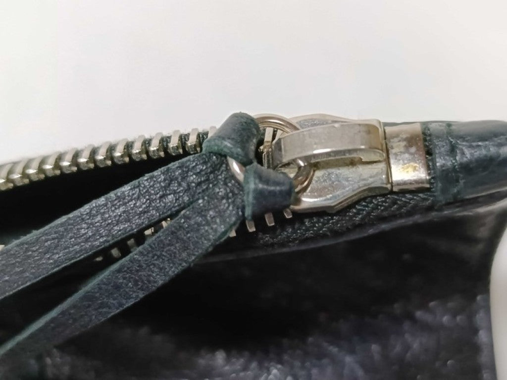 BALENCIAGA バレンシアガ クラッチバッグ シティ 362967 ブラック系 レザー ユニセックス シルバー金具 美品