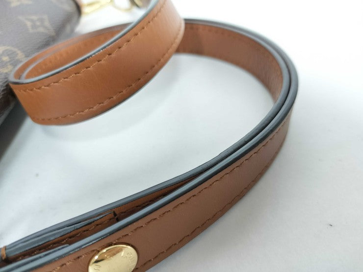 LOUIS VUITTON ルイヴィトン ショルダーバッグ モノグラム・リバース ドーフィーヌ MINI M44580 ブラウン系 PVC レザー レディース ゴールド金具 美品