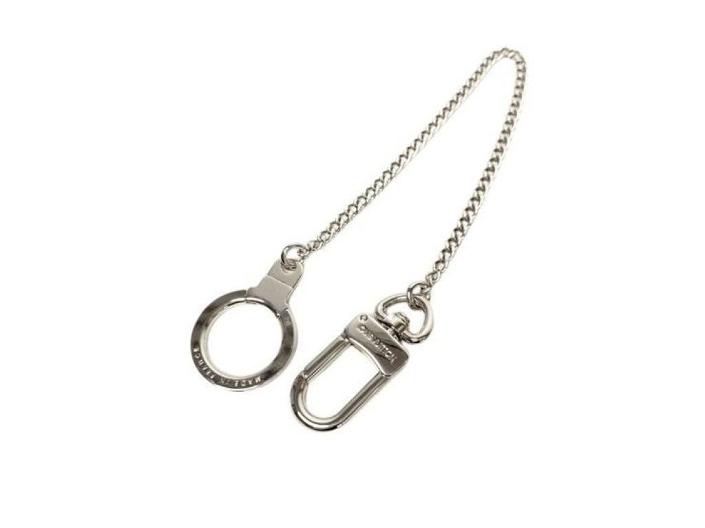 LOUIS VUITTON ルイヴィトン キーホルダー シェンヌ アノクレ M58021 シルバー系 メタル メンズ ウォレットチェーン 美品