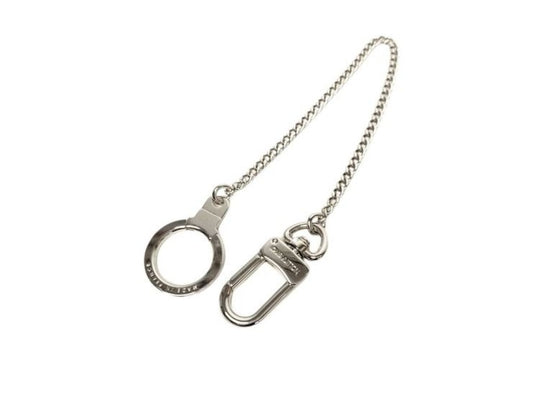 LOUIS VUITTON ルイヴィトン キーホルダー シェンヌ アノクレ M58021 シルバー系 メタル メンズ ウォレットチェーン 美品