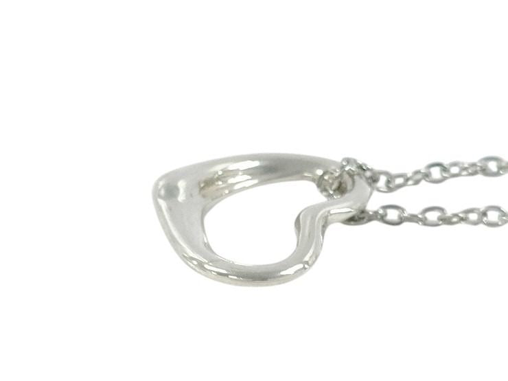 Tiffany&Co. ティファニー ネックレス エルサペレッティ オープンハート シルバー系 SV925 レディース 美品