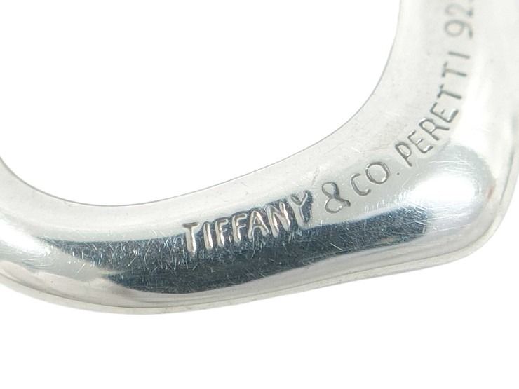 Tiffany&Co. ティファニー ネックレス エルサペレッティ オープンハート シルバー系 SV925 レディース 美品