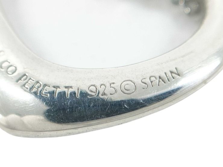 Tiffany&Co. ティファニー ネックレス エルサペレッティ オープンハート シルバー系 SV925 レディース 美品