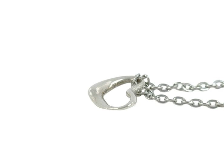 Tiffany&Co. ティファニー ネックレス エルサペレッティ オープンハート シルバー系 SV925 レディース 美品