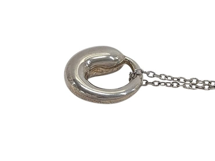 Tiffany&Co. ティファニー ネックレス エルサペレッティ エターナルサークル シルバー系 SV925 レディース 美品