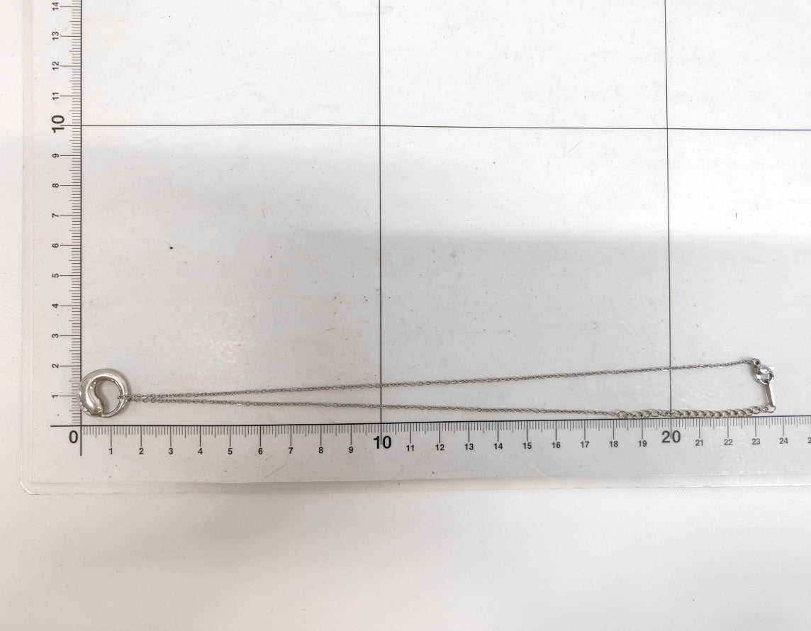 Tiffany&Co. ティファニー ネックレス エルサペレッティ エターナルサークル シルバー系 SV925 レディース 美品