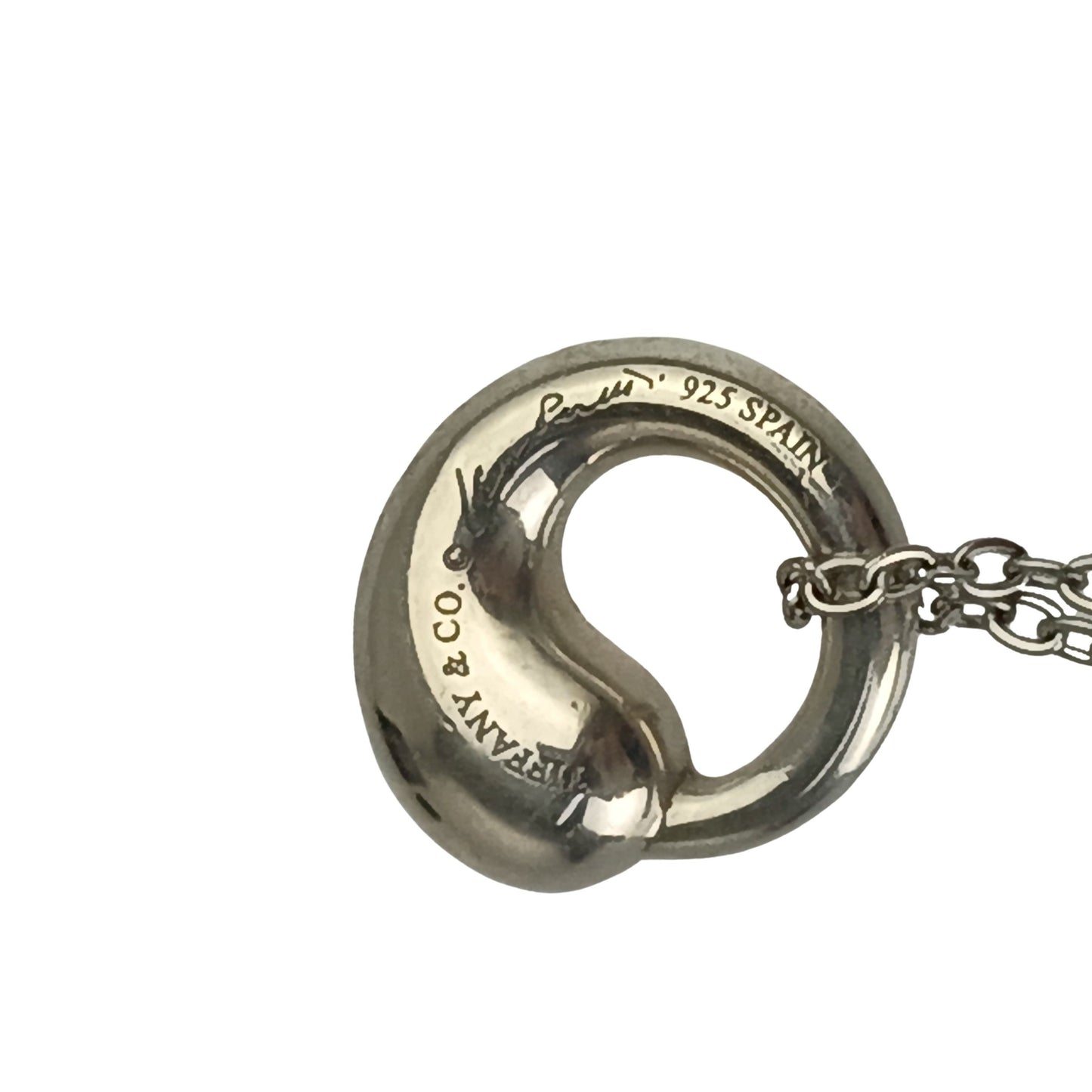 Tiffany&Co. ティファニー ネックレス エルサペレッティ エターナルサークル シルバー系 SV925 レディース 美品