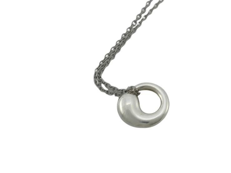 Tiffany&Co. ティファニー ネックレス エルサペレッティ エターナルサークル シルバー系 SV925 レディース 美品