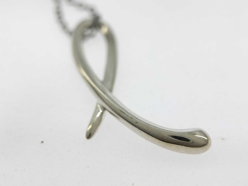 Tiffany&Co. ティファニー ネックレス エルサペレッティ アルファベット レター I ネックレス系 SV925 ステンレス レディース