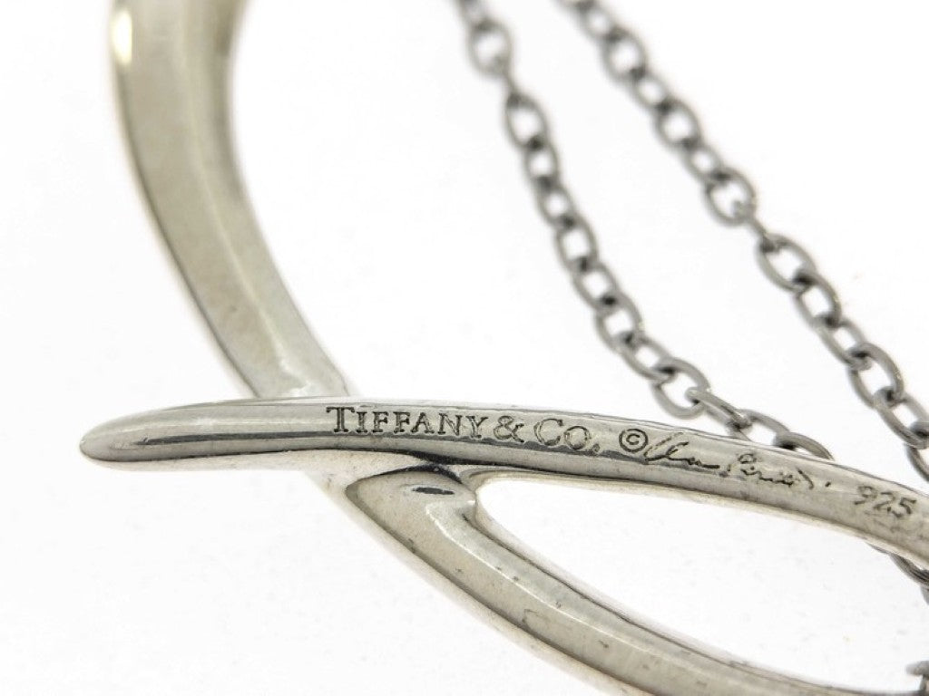 Tiffany&Co. ティファニー ネックレス エルサペレッティ アルファベット レター I ネックレス系 SV925 ステンレス レディース