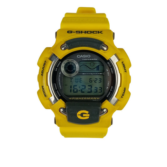 CASIO カシオ 腕時計 G-SHOCK フィッシャーマン DW-8600YJ-9T イエロー系 樹脂 チタン メンズ 美品