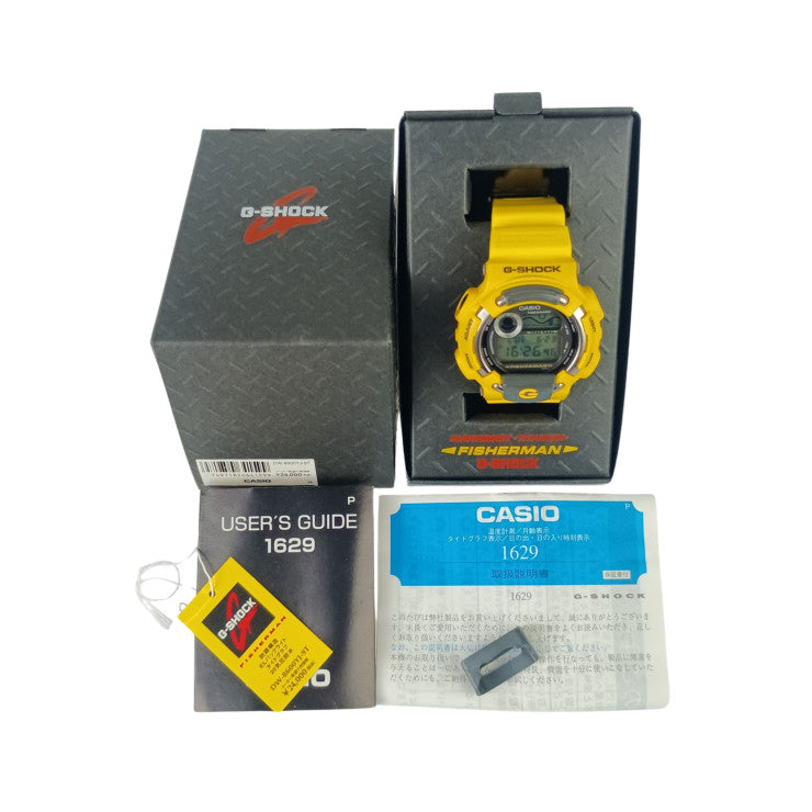 CASIO カシオ 腕時計 G-SHOCK フィッシャーマン DW-8600YJ-9T イエロー系 樹脂 チタン メンズ 美品