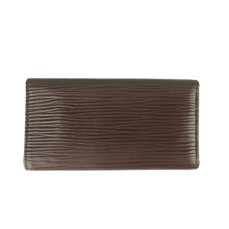 LOUIS VUITTON ルイヴィトン キーケース エピ ミュルティクレ4 M6382D モカ系 レザー ユニセックス 4連 シルバー金具 美品