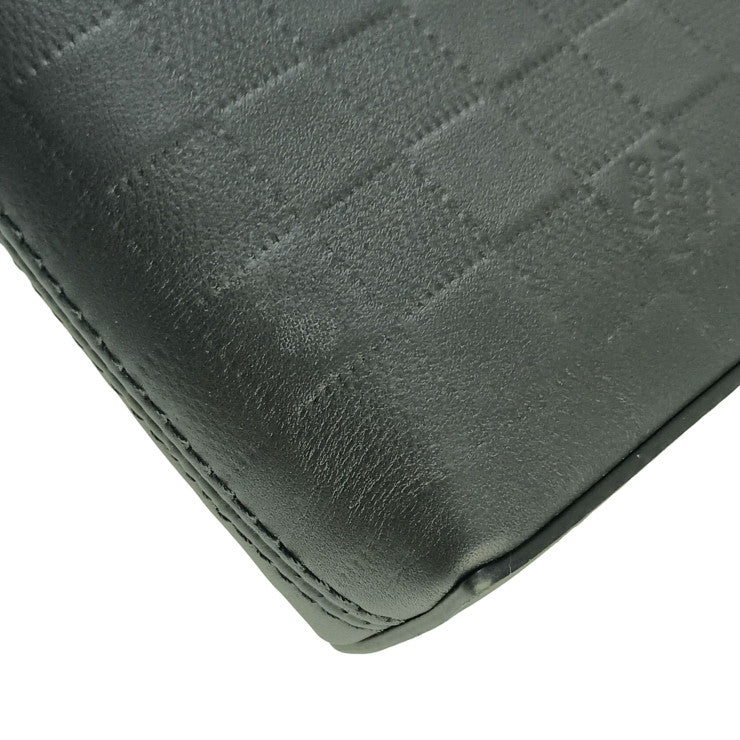 LOUIS VUITTON ルイヴィトン セカンドバッグ テイクオフ ポーチ N40504 オニキス ダミエ アンフィニ メンズ リストレット シルバー金具 美品