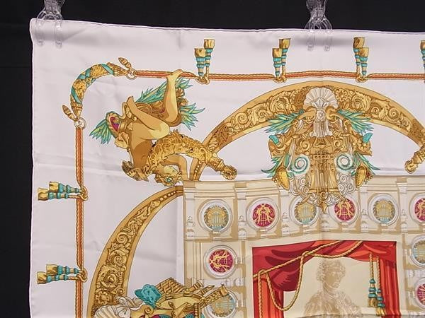 HERMES エルメス スカーフ カレ90 マルチカラー シルク100％ レディース HOMMAGE A CHARLES GARNIER シャルルガルニエへの賛辞 美品