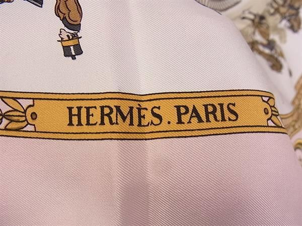 HERMES エルメス スカーフ カレ90 マルチカラー シルク100％ レディース LA PROMENADE DE LONGCHAMPS ロンシャンへの散歩