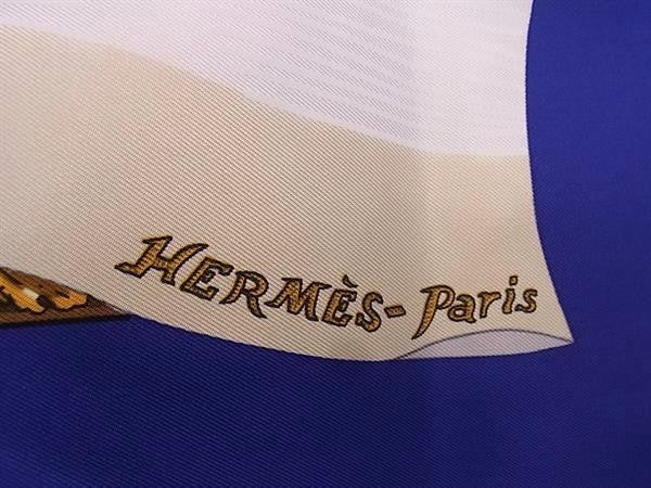 HERMES エルメス スカーフ カレ90 マルチカラー シルク100％ レディース Souvenirs de Paris パリの思い出 超美品