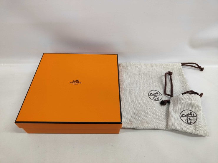 HERMES エルメス ベルト アンディ 26 ブルーインディゴ/ゴールド レザー ユニセックス シルバー金具 新品未使用展示品