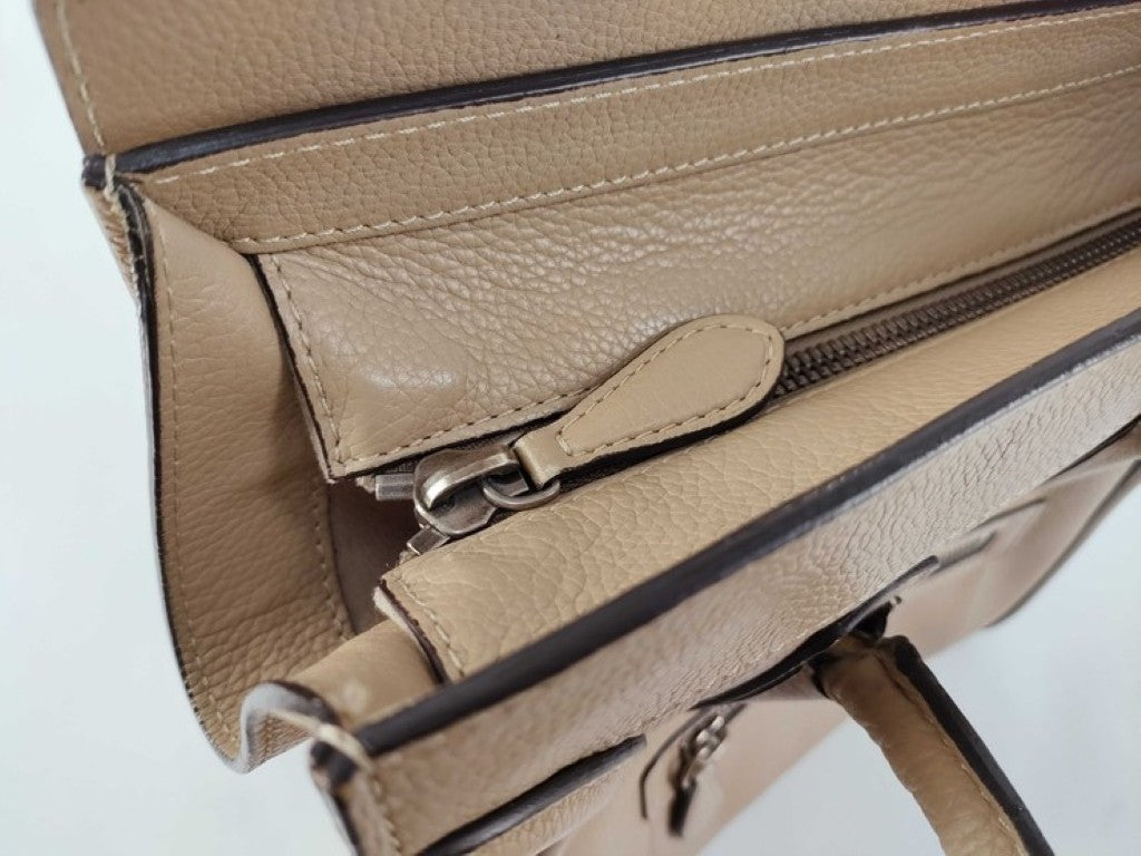 CELINE セリーヌ ハンドバッグ ラゲージ マイクロショッパー ブラウン系 レザー レディース 美品