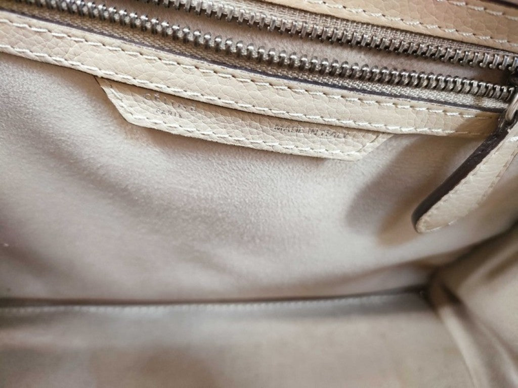 CELINE セリーヌ ハンドバッグ ラゲージ マイクロショッパー ブラウン系 レザー レディース 美品
