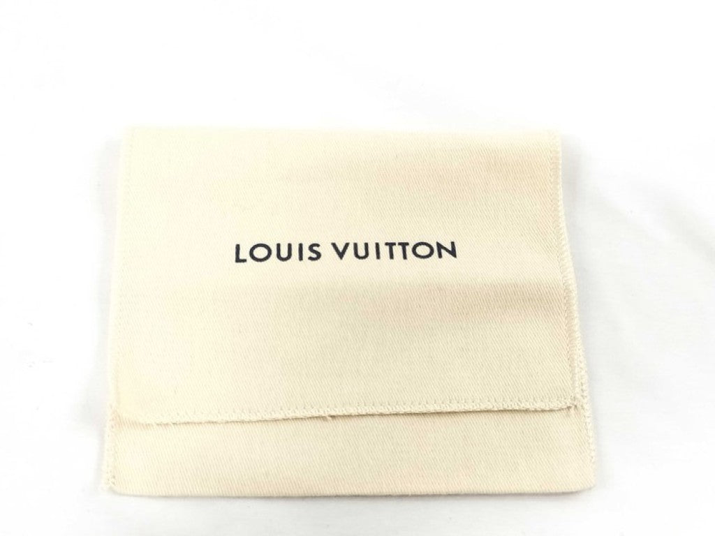 LOUIS VUITTON ルイヴィトン ネームタグ ポルトアドレス ブラック系 モノグラム エクリプス メンズ 美品