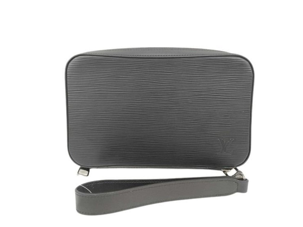 LOUIS VUITTON ルイヴィトン クラッチバッグ ダンディウォレット M64000 ノワール(ブラック)系 エピ メンズ シルバー金具 美品