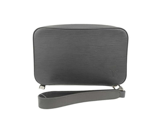 LOUIS VUITTON ルイヴィトン クラッチバッグ ダンディウォレット M64000 ノワール(ブラック)系 エピ メンズ シルバー金具 美品