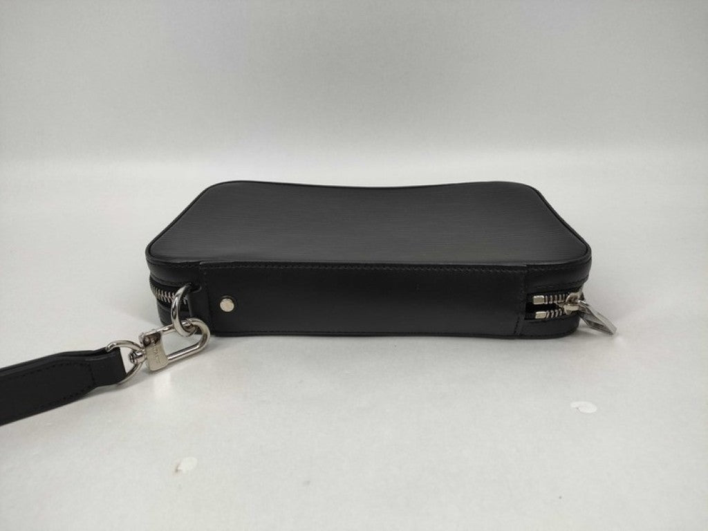 LOUIS VUITTON ルイヴィトン クラッチバッグ ダンディウォレット M64000 ノワール(ブラック)系 エピ メンズ シルバー金具 美品